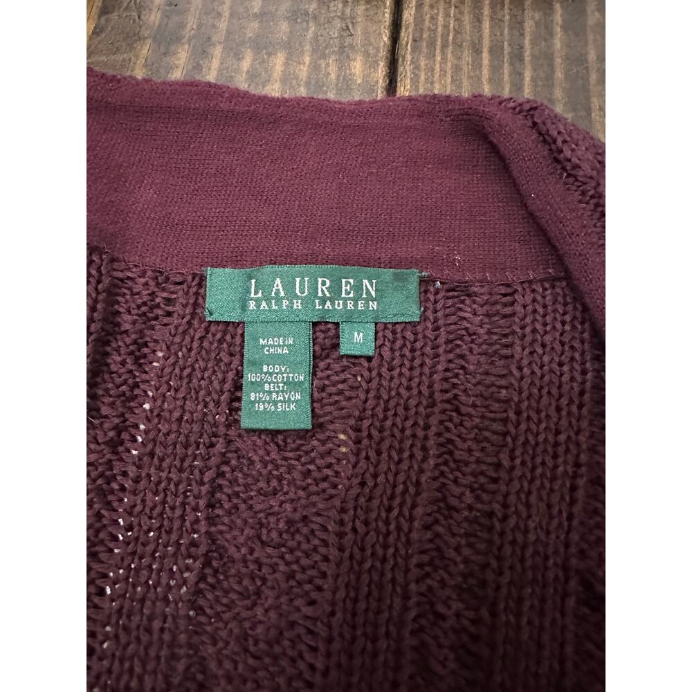 Lauren Ralph Lauren cable knit cardigan M - Picture 6 of 8